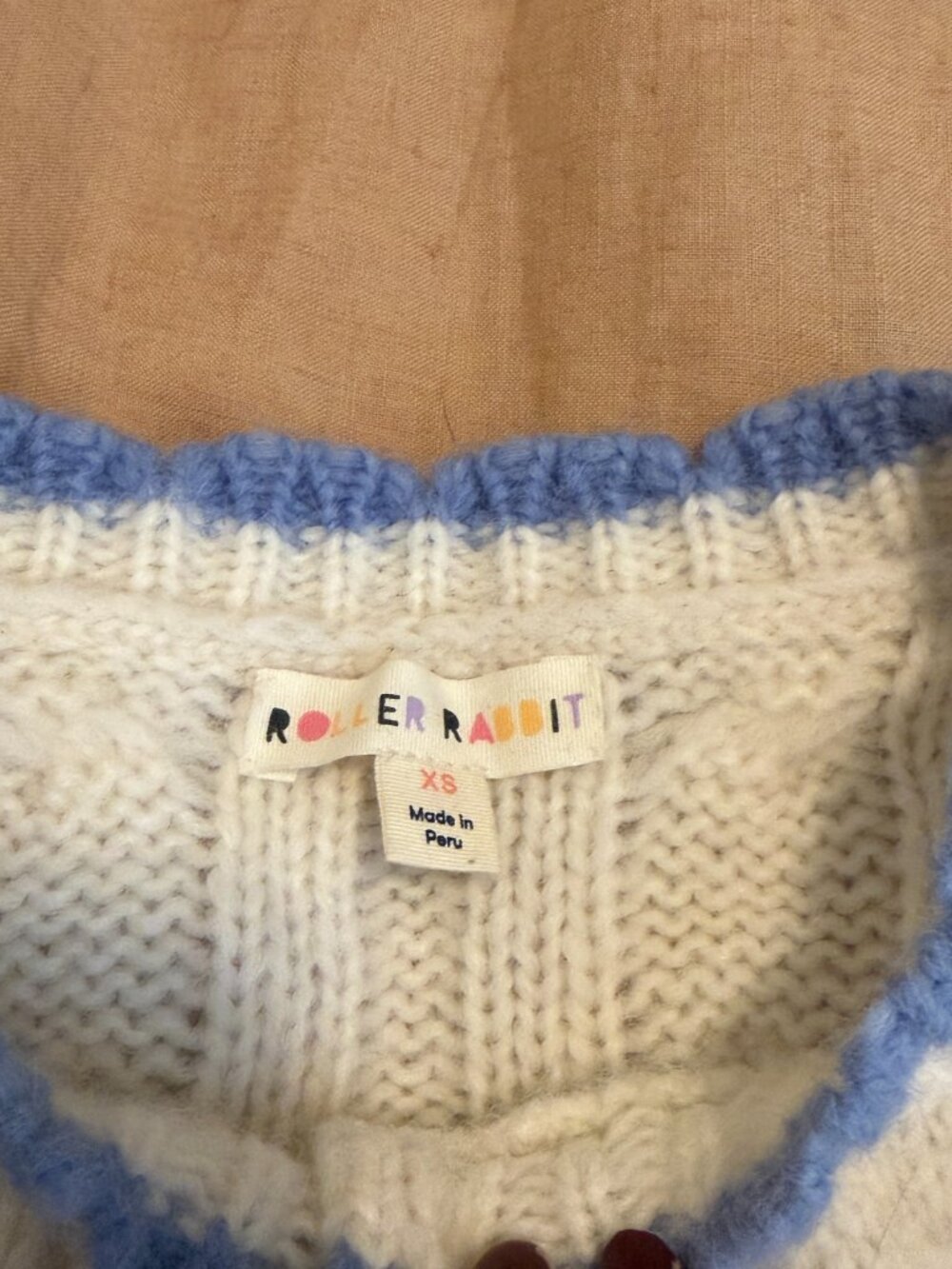 NEW Roller Rabbit Rosella Cable Knit Cardigan - Picture 5 of 6